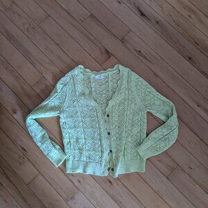 Bright Green Cardigan